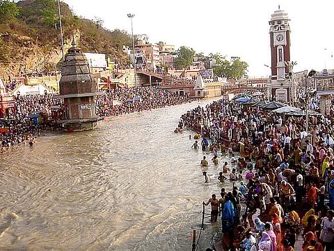 The celebrations of Ganga Dussehra span across various riverfront towns and cities. (Wikimedia)