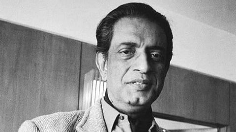 Satyajit Ray in New York for a Film Festival in 1981.