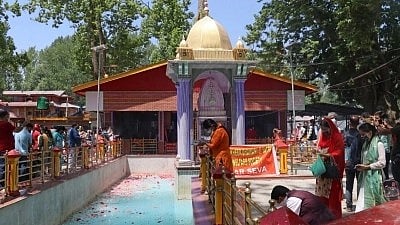 Situated 24 kms from capital city Srinagar, Mata Kheer Bhawani temple shrine is the seat of Hindu deity Mata Ragnya. (IANS)