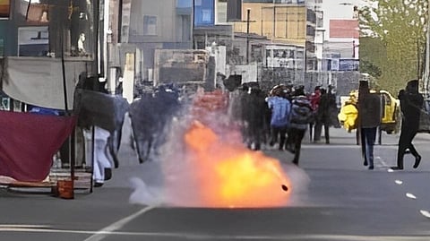 This is for the first time a minister and a senior BJP leader's house was vandalised after the ethnic violence between Meitei and Kuki community people broke out in Manipur. (IANS)