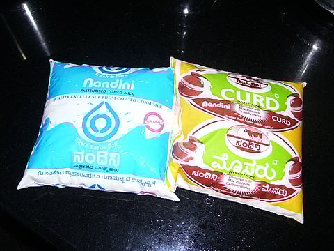 Nandini milk and milk related products are sold in huge quantities across Kerala. The brand is popular, especially in the bordering districts of Karnataka such as Kasargod. (Wikimedia Commons)