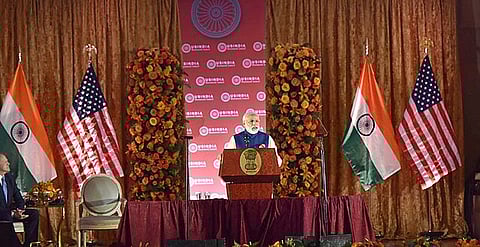 Modi was upbeat as he left for the trip, his fifth to the United States since he became prime minister in 2014 but the first with the full status of a state visit. (Representational image: Wikimedia Commons)