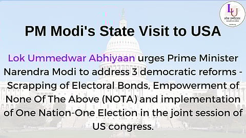Public Candidate Campaign urges PM Modi to address democratic reforms in his visit to USA