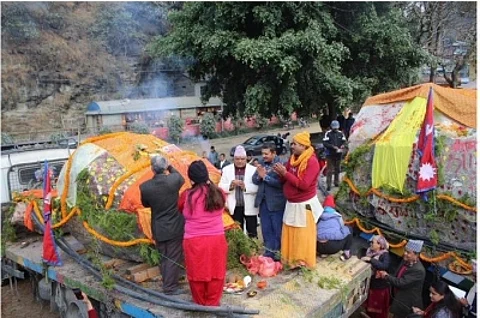 The two devshilas (ancient rocks) from Nepal's Gandaki river in the Muktinath area had reached Ayodhya on February 2 this year. They weighed at 14 and 26 tonnes. (IANS)