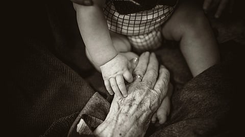 If you find such destitute elderly persons on a road side, bus station, railway station or any other place, you can share that information with elder line 14567. (Unsplash)