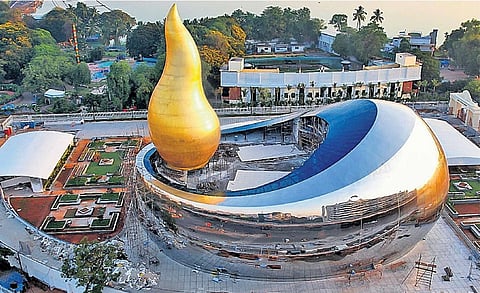 The Martyrs' Memorial was taken up as a prestigious project by the KCR government. (IANS)
