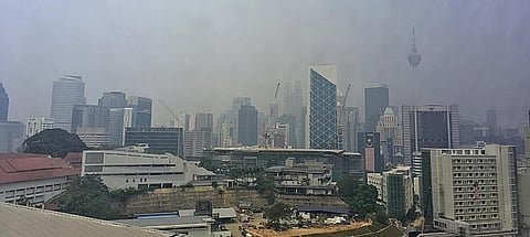 “red” rating for haze, indicating the most severe of the three levels of risk for the first time since the outlook – which analyzes the risk of a severe transboundary haze crisis. (Representational image:Wikimedia Commons)