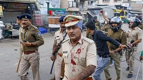 The violent protest on Friday night reportedly erupted in connection to an eviction notice served by the Junagadh Municipal Corporation to a local mosque, demanding for document submission within five days. (IANS)