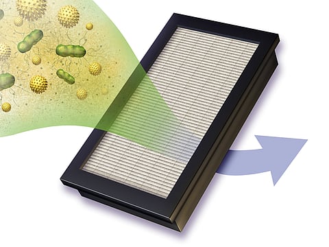 Pre-filters are rarely found in air purifiers and remove larger particles from the air before the primary filters process them. (Wikimedia Commons)