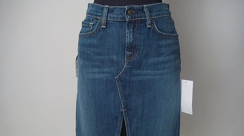 In the ever-evolving world of fashion, some pieces transcend the fleeting trends and seasons to become timeless icons of individuality and self-expression.
Among these coveted garments, the denim skirt stands as a powerful symbol, embodying the essence of freedom, empowerment, and personal style. (Wikimedia Commons)