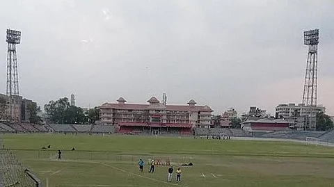 The renovated Nehru Stadium will help to promote athletics and support the hosting of significant events. (Wikimedia Commons)