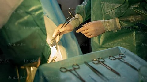 The incident took place in July in Sadar hospital where one Sulekha Devi was admitted after she developed labour pains. She delivered a healthy baby via C-section but the doctors left a piece of surgical sponge in her abdomen. (Unsplash)