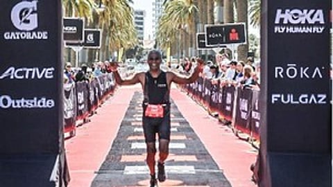 Kerala dentist, Flemingson Lazarus, has won the 5th IRONMAN title which was held in Melbourne, Australia.(IANS)