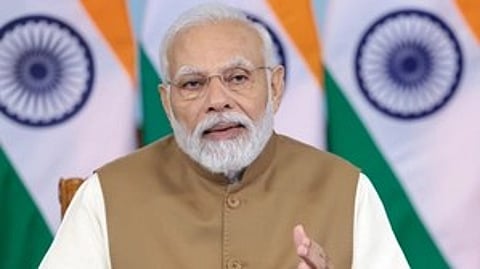 Prime Minister Narendra Modi may shun protocol and walk a distance of more than 500 metres on foot during the Ram Temple consecration ceremony.(IANS)