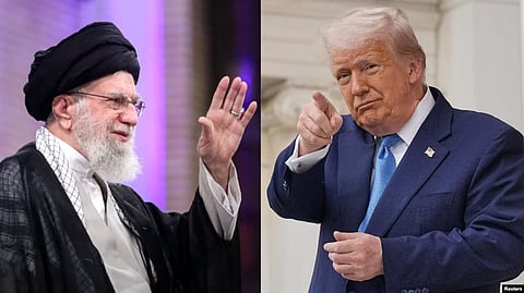 Iran's leader Ali Khamenei (left) and US President Donald Trump. (composite image)