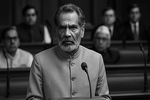 In an angry speech, the former PM from the Janata Dal (Socialist) party said that his minority government was not a puppet of the Congress which kept him in power.