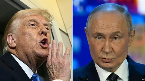US President Donald Trump (left) and Russian President Vladimir Putin.