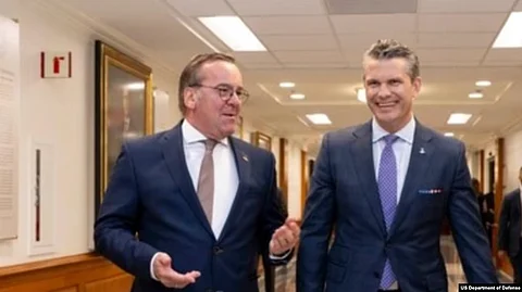 Secretary Hegseth told the German Minister that the US is grateful for the support the German government gives to American troops.