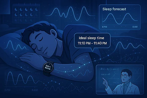 The personalized sleep guide, created by Professor Jae Kyoung Kim’s research team recommends the best time for you to go to bed