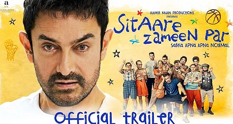 Sitaare Zameen Par poster featuring Aamir Khan