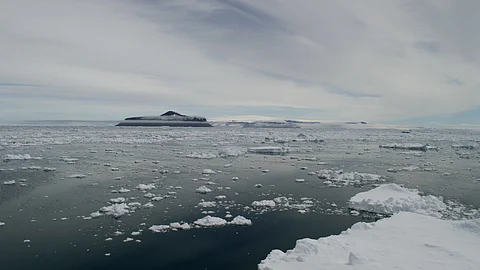 Melting of Antarctica.