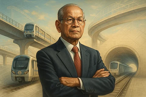 AI image of the metro man of India