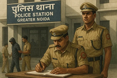 Woman killed for dowry and husband arrested by kasna police