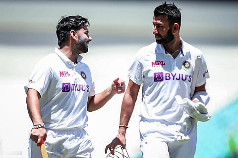 Image depicting Pant and Pujara's partnerships in tests