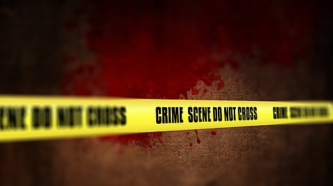 Graphical illustration of Crime scene tape.