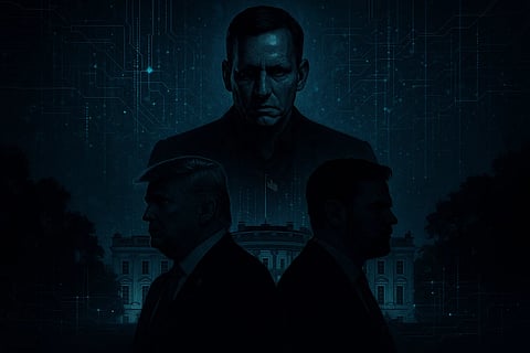 AI Image of Peter Thiel, Donald Trump, JD vance