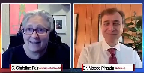 Christine Fair in interview with Moeed Pirzada