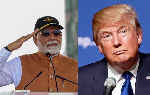 Image of Trump and Modi
