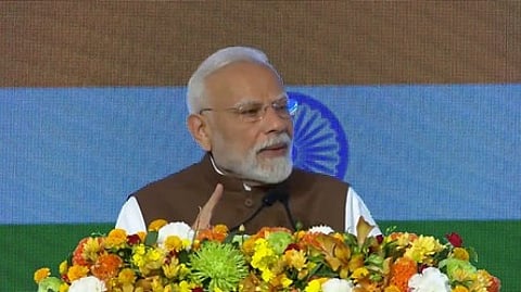 Pm modi at Japan forum.