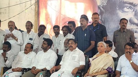 The session was attended by state president Nainar Nagenthran, national incharge Arvind Menon, co-incharge Ponguleti Sudhakar Reddy, and senior leaders H Raja, K.T. Raghavan and Kushboo Sundar.
