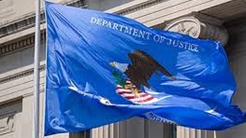 US Doj flag.