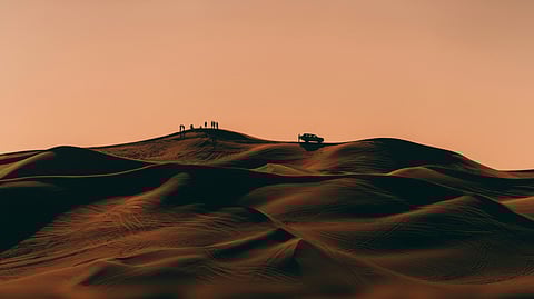 Saudi desert.