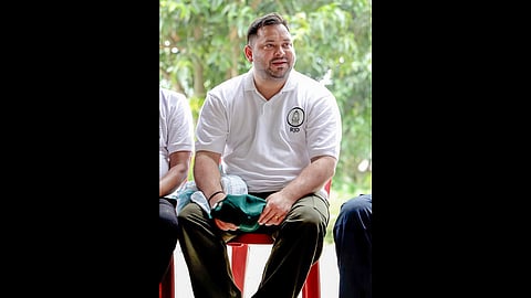 Munger: RJD leader Tejashwi Yadav during the ‘Voter Adhikar Yatra’ in Munger, Bihar, Friday, August 22, 2025