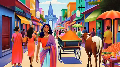 AI pic of indian society