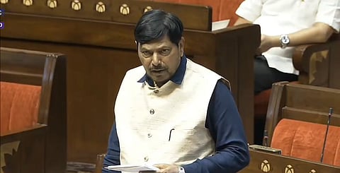 Ramdas Athawale in Parliament