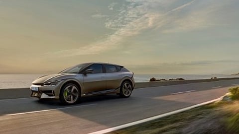 Seoul:This photo, provided by Kia Corp., shows the EV6 GT, the most powerful Kia production electric vehicle ever, to be released on Oct. 4, 2022.