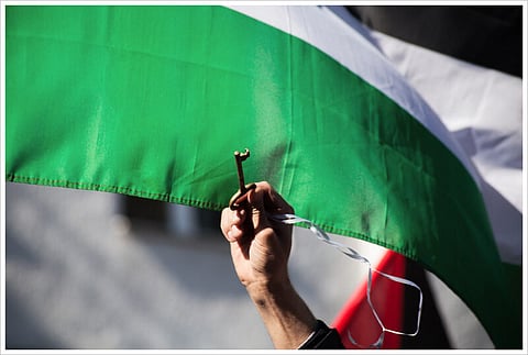 Palestine Nakba Day demonstration in Berlin, 2015.
