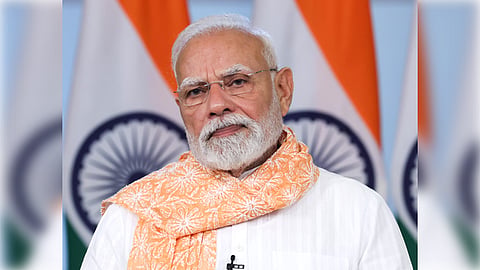 New Delhi: Prime Minister Narendra Modi addresses the launch of the Bihar Rajya Jeevika Nidhi Saakh Sahkari Sangh Limited via video conferencing in New Delhi, Tuesday, September 02, 2025.