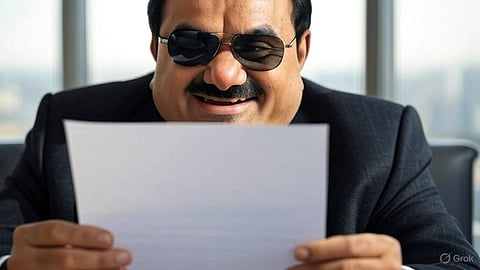 Adani smiling looking his clean chit