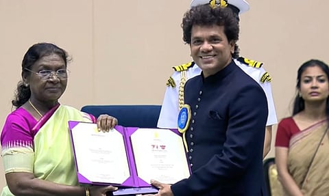 Droupadi Murmu and Krishnadev Yagnik