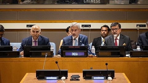 External Affairs Minister S Jaishankar participates in the BRICS foreign ministers’ meeting at the United Nations in New York on Friday, September 26, 2025.