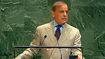 Shehbaz Sharif in sabre-rattling UN speech threatens India, praises military overlords