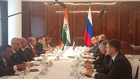 During the meeting, Doval and Manturov discussed a broad spectrum of issues, from military-technical cooperation to joint projects in strategic sectors such as civil aviation, metallurgy, and the chemical industry.