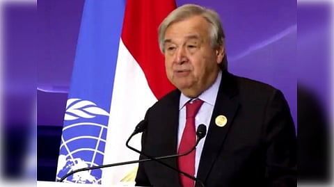 Dujarric said the secretary-general reiterated his call for an immediate and permanent ceasefire