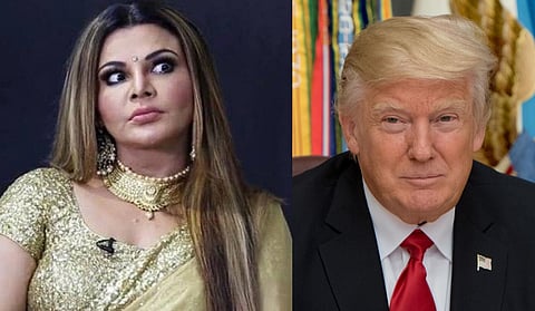 Image of Rakhi Sawant and Donald Trump