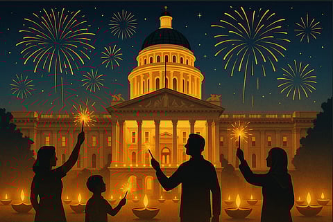 AI Image of Diwali celebration